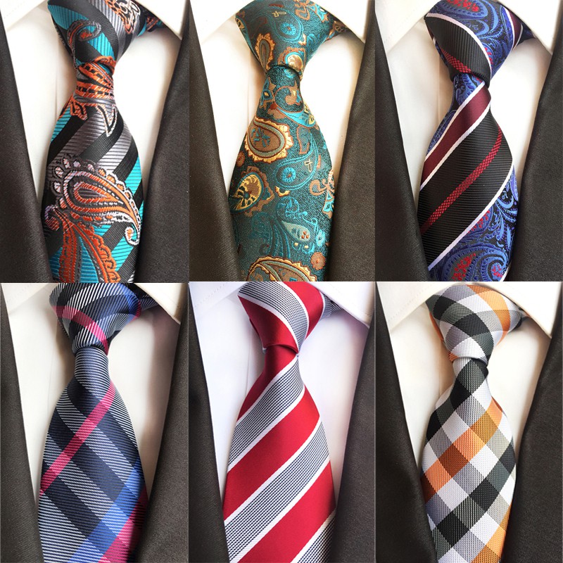 Mới Cà Vạt Lụa 8cm Họa Tiết Hoa Thời Trang Cho Nam