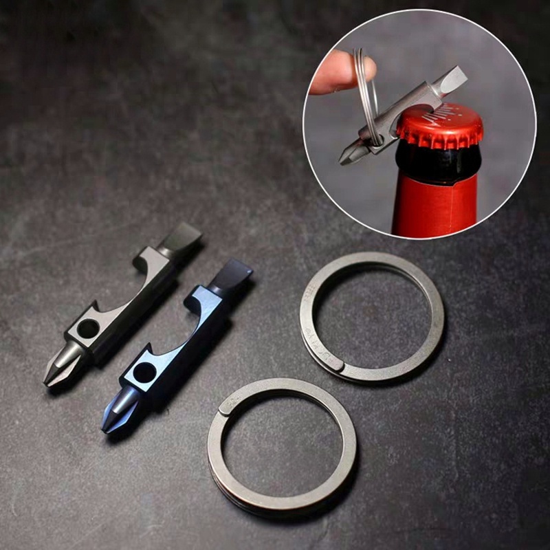 Dụng Cụ Mở Nắp Chai Đa Chức Năng Bằng Titan Chất Lượng Cao