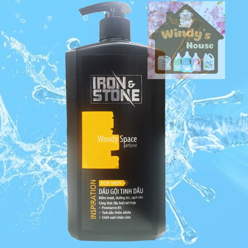 Dầu gội đầu tinh dầu IRON&STONE Inspiration hương Woody Space dành cho nam dung tích 650ml