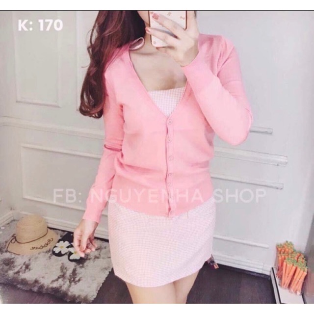 Áo Khoác Len Nút Bọc