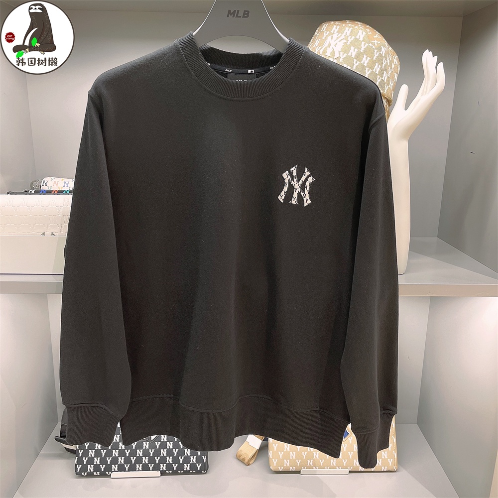 Mlb Áo Nỉ Thể Thao Chui Đầu In Chữ NY Lớn Cá Tính Cho Cặp Đôi