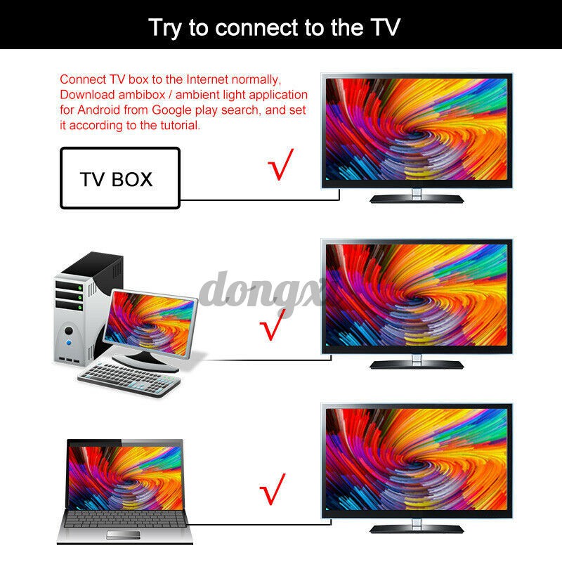 1m 30LED Strip DIY Ambilight TV PC USB LED Strip HDTV Computer Monitor Backlight | BigBuy360 - bigbuy360.vn