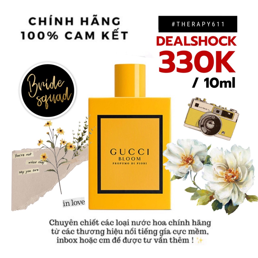 [𝗦𝗔𝗟𝗘]..::✨Mẫu thử Nước hoa Gucci Bloom Profumo Di Fiori 2020✨::..