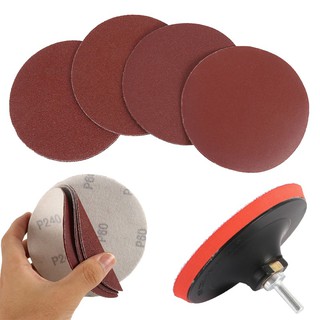PTPTRATE ★10pcs New 5" Sanding Discs Drill Angle Grinder Mount Rubber Pad Sander + M14 Pad