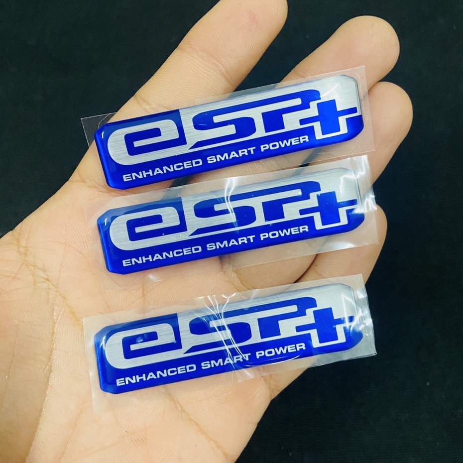 Logo tem nhựa nổi ESP hàng cao cấp sử dụng dán ốp pô e các dòng xe tay ga VARIO, AIRBLADE, SH, VISION