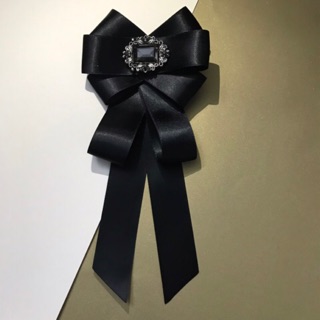 Tag Nơ Cài Áo ❤️FREESHIP ❤️Nơ Cài Áo Đính Đá Handmade Cao Cấp