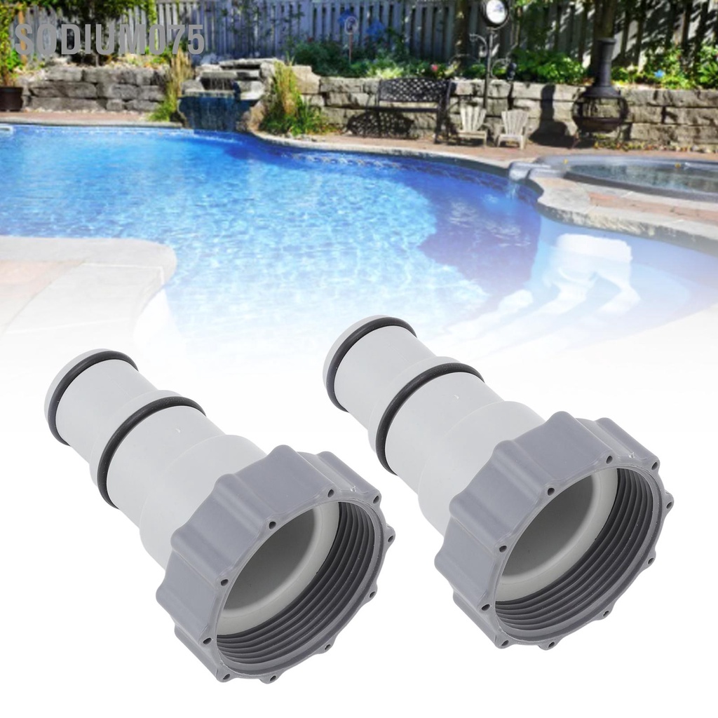 Có thể bán buôn Bộ 2 Đầu Nối Ống Nước Bằng Nhựa 1.5in 1.25in Chuyên Dụng Cho Bể Bơi Hàng giao ngaysodium075