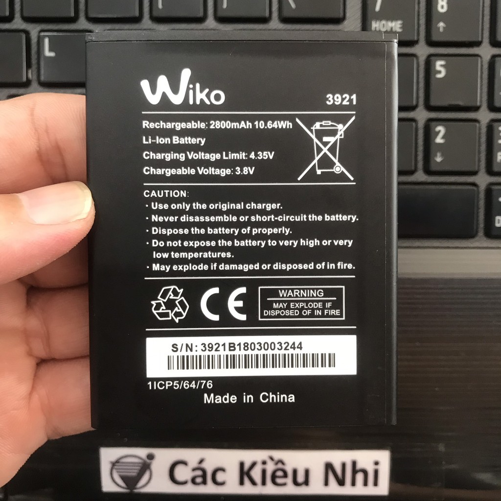 Pin Wiko Robby 2 2017 | Robby2 2017 | 3921 V3921 2800mAh chính hãng