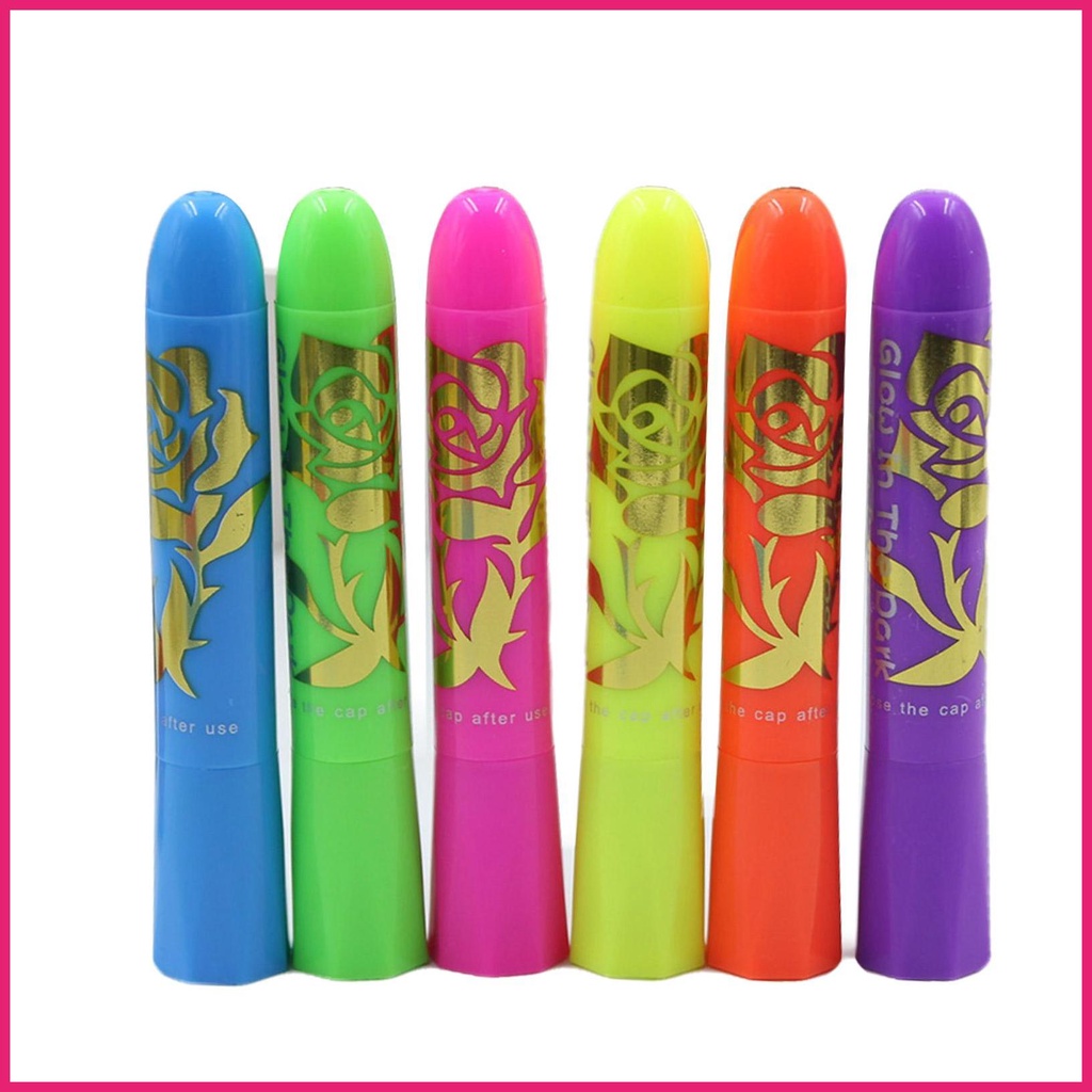 Neon Body Paint 6 Màu Sắc Khác Nhau Neon Body Paint Glow in The Dark Face Paint Tuyệt Đẹp Body Art N