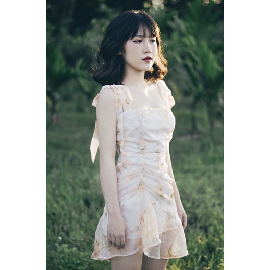 FLORA - Váy hoa cột dây