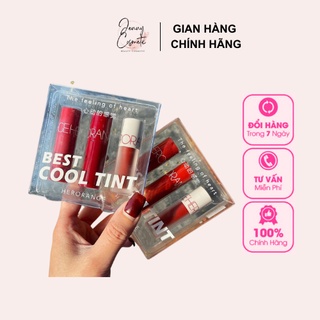 [Hot Tiktok] Set 6 Cây Son Kem Lì Mịn Môi The Feeling Of Heart Best Cool/ Warm Tint