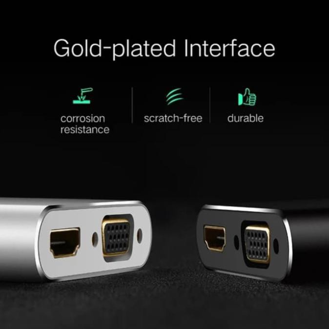 Ugreen Đầu Chuyển Đổi Dp Sang Hdmi Vga 2 Trong 1 Đen | BigBuy360 - bigbuy360.vn