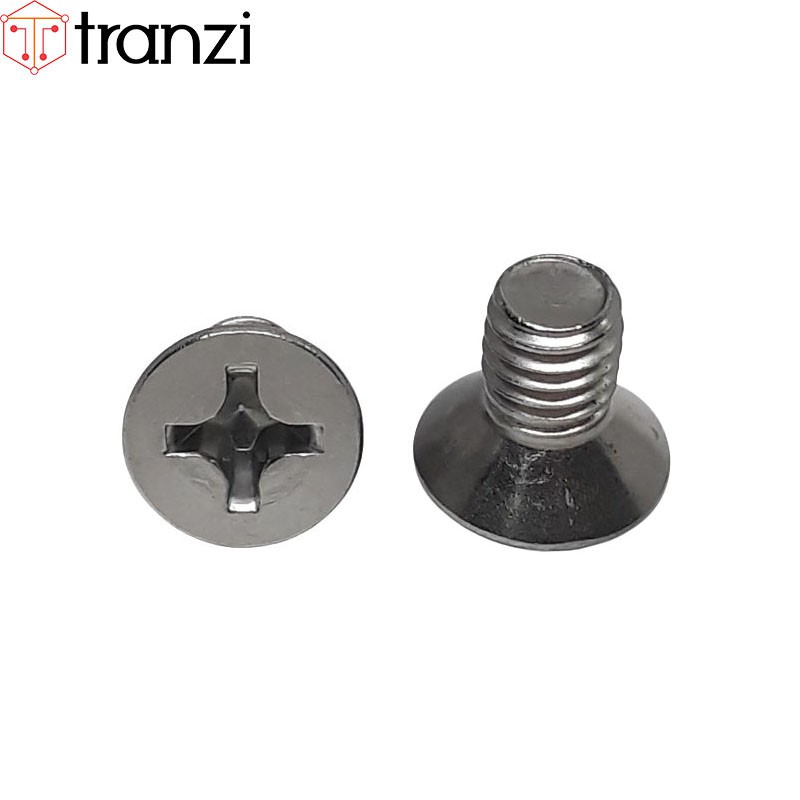 Vít bake đầu bằng thân bu lông inox 304 M6x10 - túi 10 cái