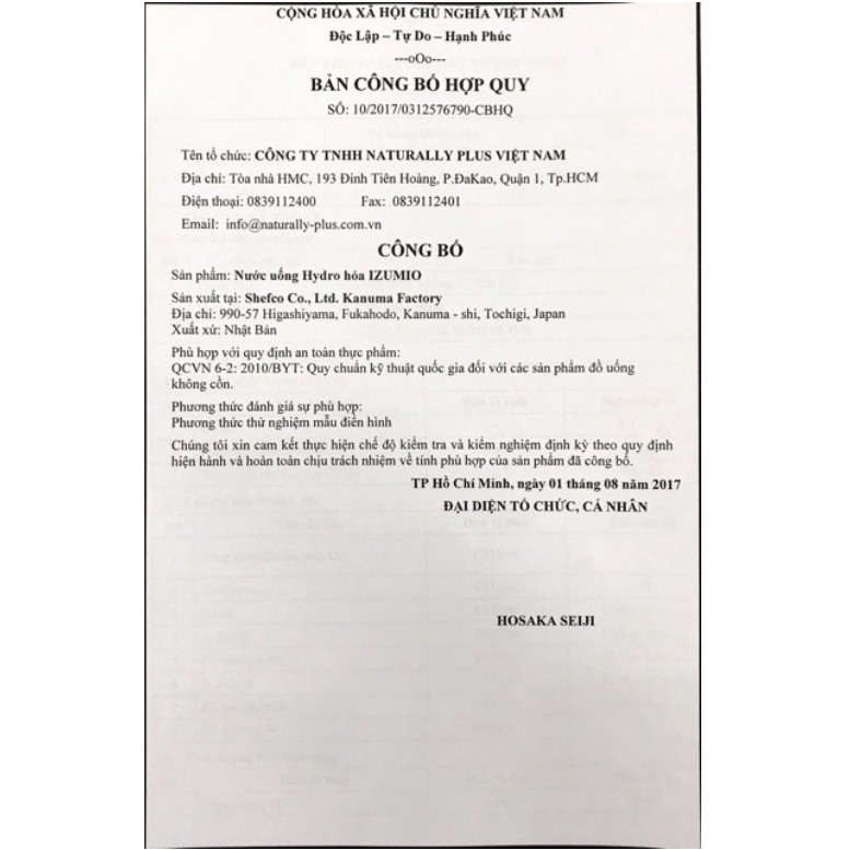 Miễn Phí Ship Thùng 48 gói nước giàu Hydro IZUMIO - Naturally Plus Chính Hãng Nhật Bản