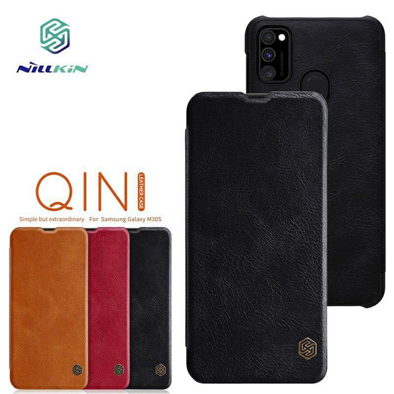 Bao da dành cho Samsung Galaxy M30S chính hãng Nillkin QIN Leather Case