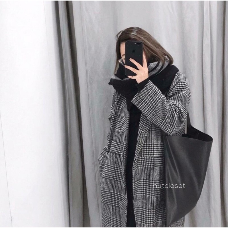 Áo Dạ Kẻ Dáng Dài/Ngắn Style Hàn Quốc | BigBuy360 - bigbuy360.vn