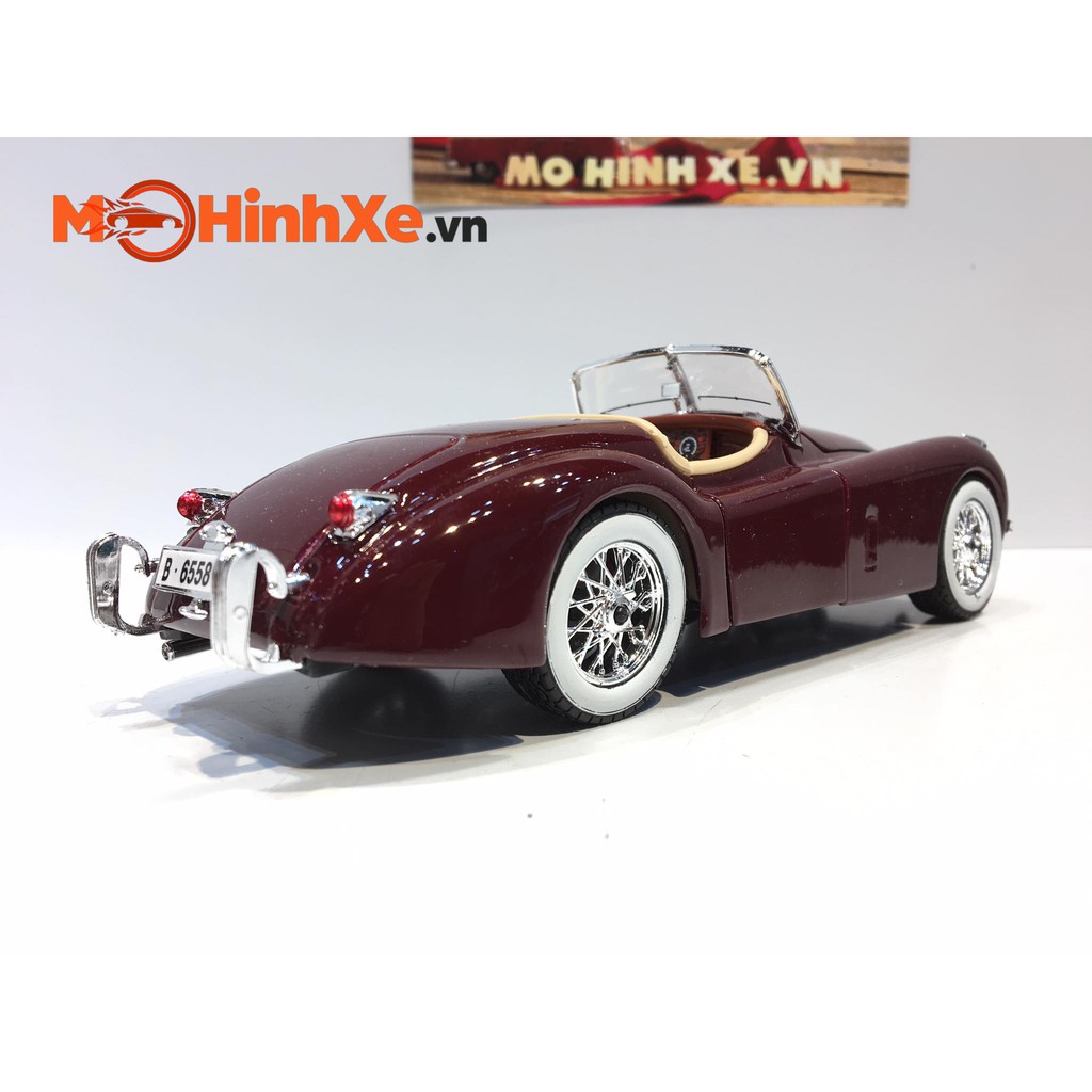 MÔ HÌNH XE 1951 JAGUAR XK 120 ROADSTER 1:24 BBURAGO