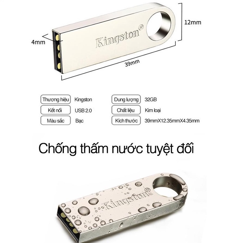 USB Kington 64G 32G 16G (DTSE9) - Bảo Hành 5 Năm - 1 Đổi 1 Tem Chính Hãng FPT