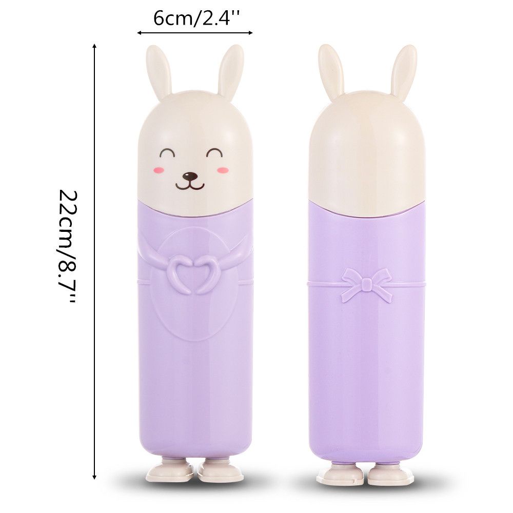 Hộp đựng bàn chải đánh răng hình thỏ dễ thương nhiều màu sắc