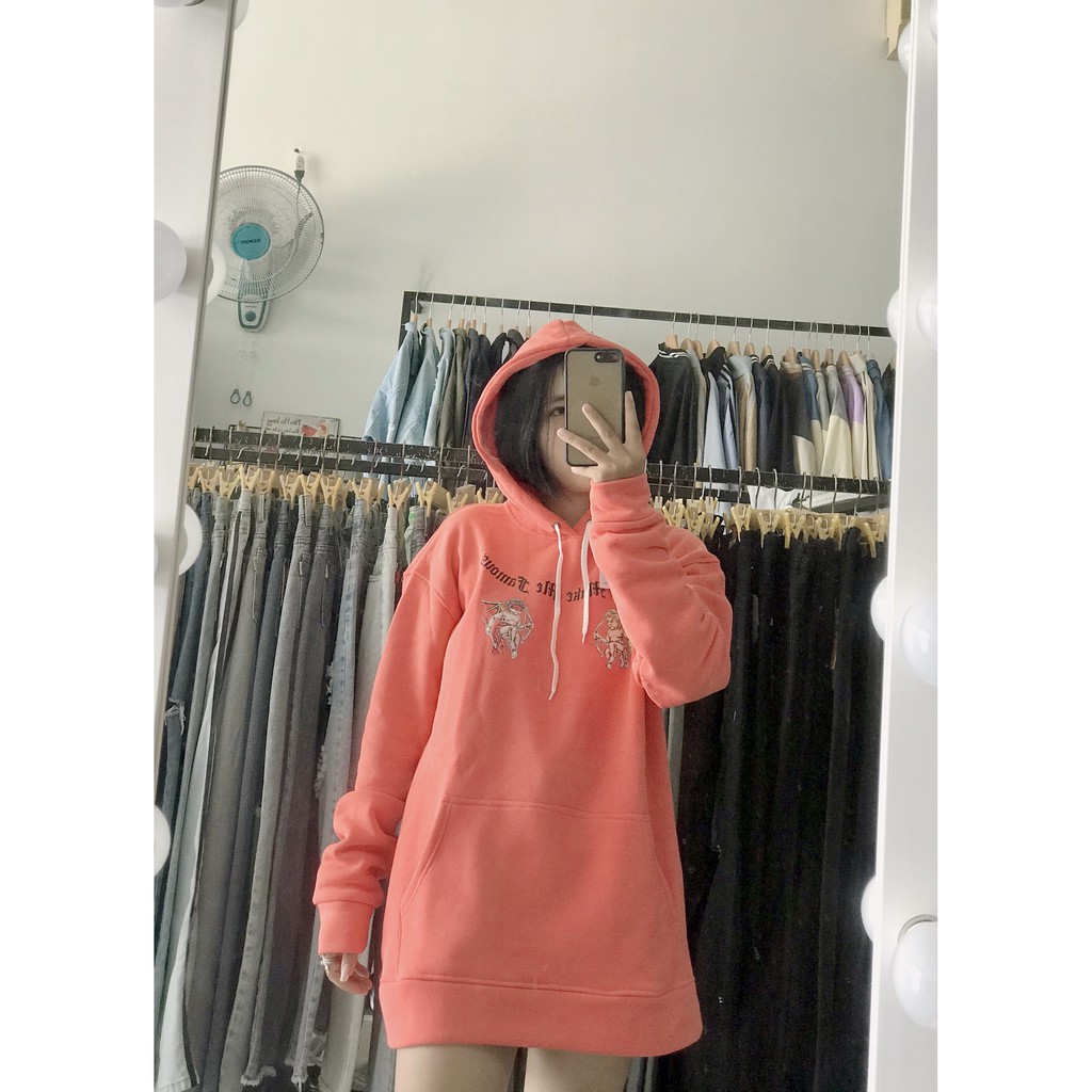 Áo Hoodie unisex from rộng TT còi unisex