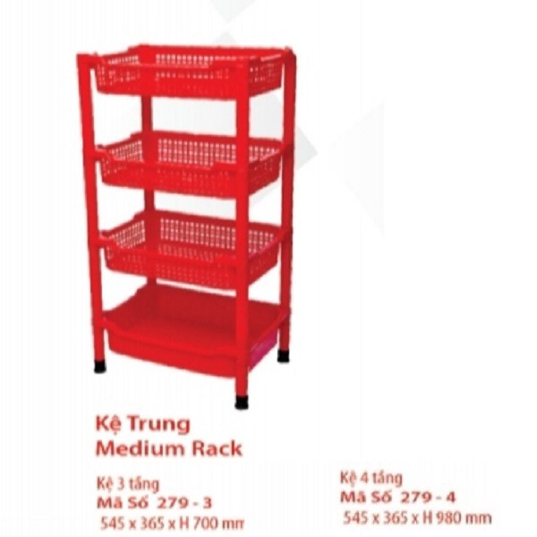 Kệ Trung 4 Tầng 545*365*H980mm Hiệp Thành Việt Nam