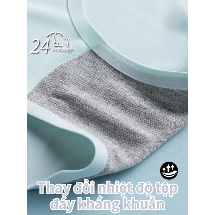 Đồ lót lụa băng cho bé gái thời kỳ phát triển liền mạch, bé gái, trung học, quần đùi tam giác lớn cho trẻ em, học sinh và trẻ em mùa hè mỏng