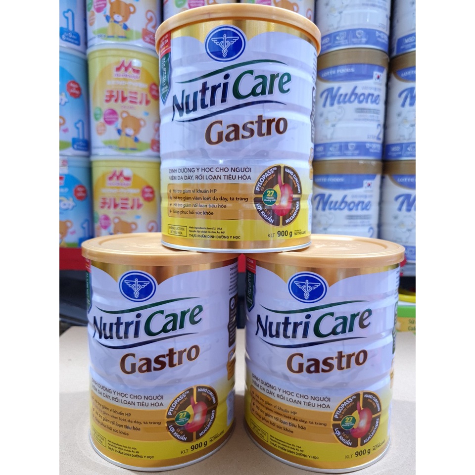 Sữa bột Nutricare Gastro cho người viêm dạ dày, rối loạn tiêu hoá lon 900g