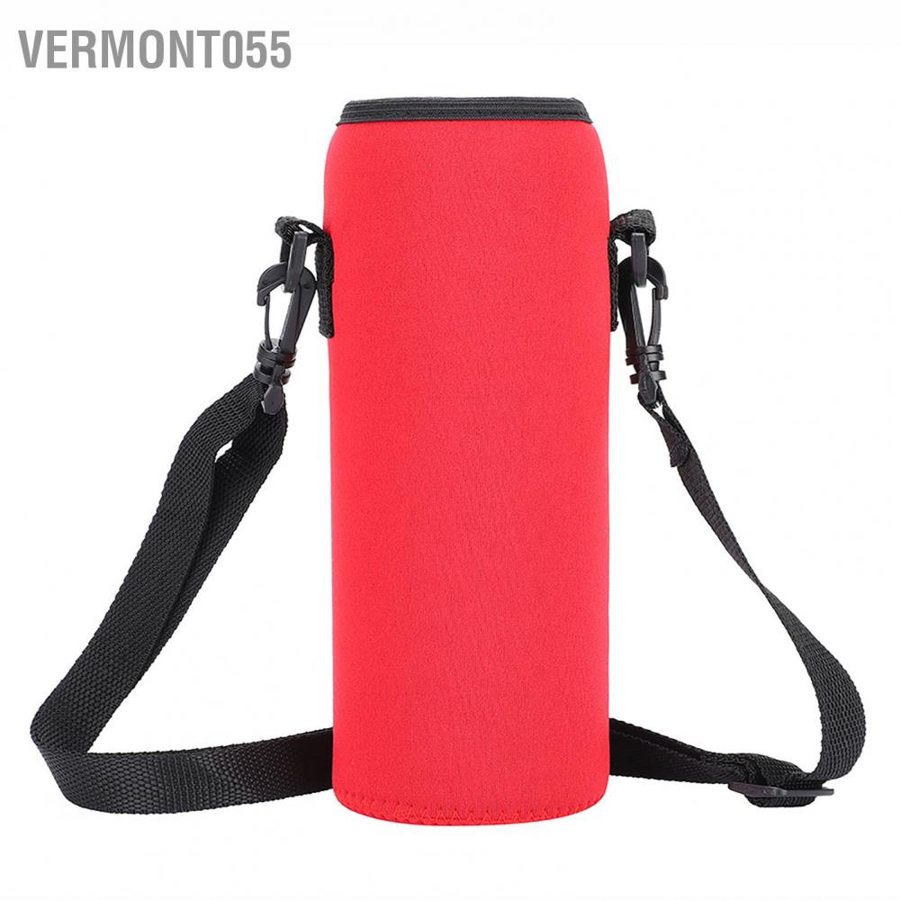 Vermont055 Outdoor 1000ml Water Bottle Insulated Cover Neoprene Carrier Bag Pouch with Strap