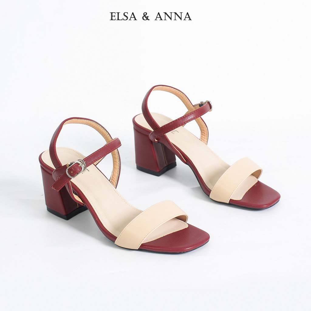 Giày sandal nữ cao gót 5cm AELLA244 - Giày dép nữ vnxk cao cấp