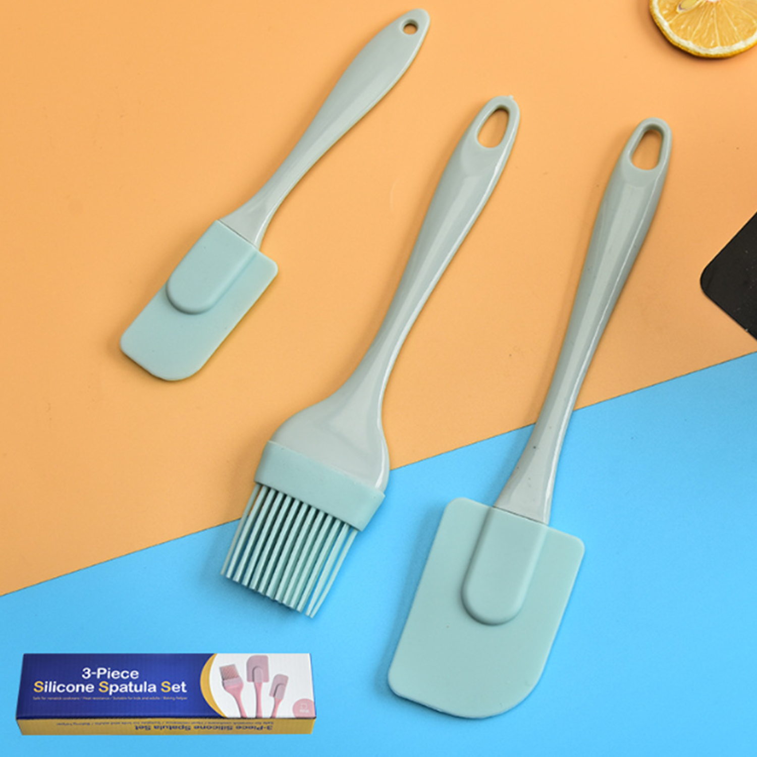 Set 3 Cọ Silicone Phết Bơ / Kem Làm Bánh Nhiều Màu