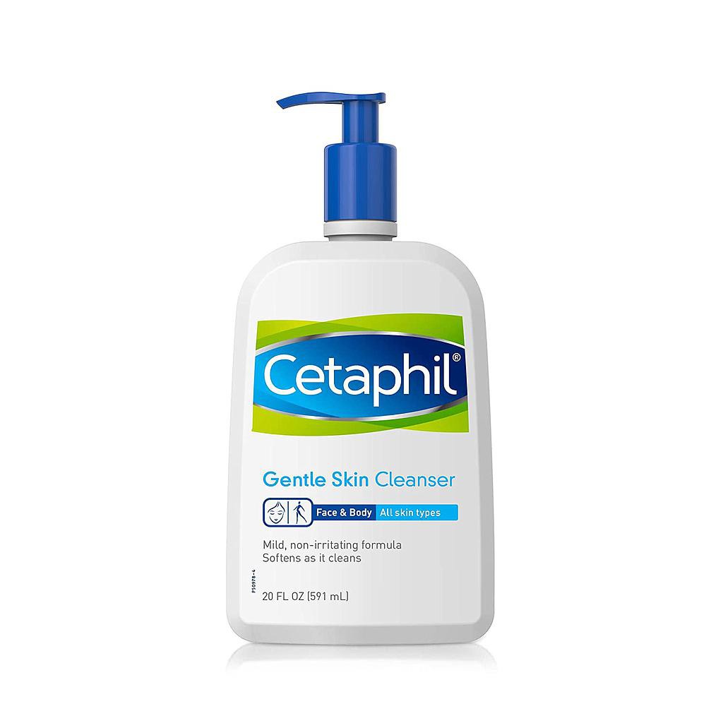 [Hàng Mỹ] Sữa rửa mặt dịu nhẹ dành cho da khô đến da thường Cetaphil Gentle Skin Cleanser 20oz 591ml