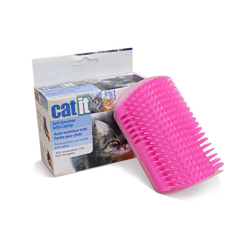 Lược gắn tường lấy lông tự động CatIt Lược lấy lông gãi ngứa cho mèo kèm cỏ catnip Surica PK24