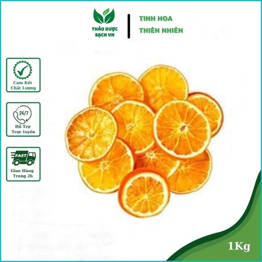 Cam vàng thái cắt lát sấy khô hàng loại một 1kg thảo dược sạchVN