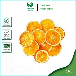 Cam vàng thái cắt lát sấy khô hàng loại một 1kg thảo dược sạchVN