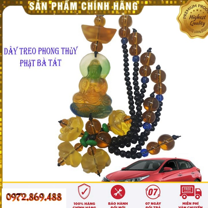 Dây Treo Trang Trí Xe Ô Tô Phong Thủy Tượng Phật Quan Thế Âm Bồ Tát