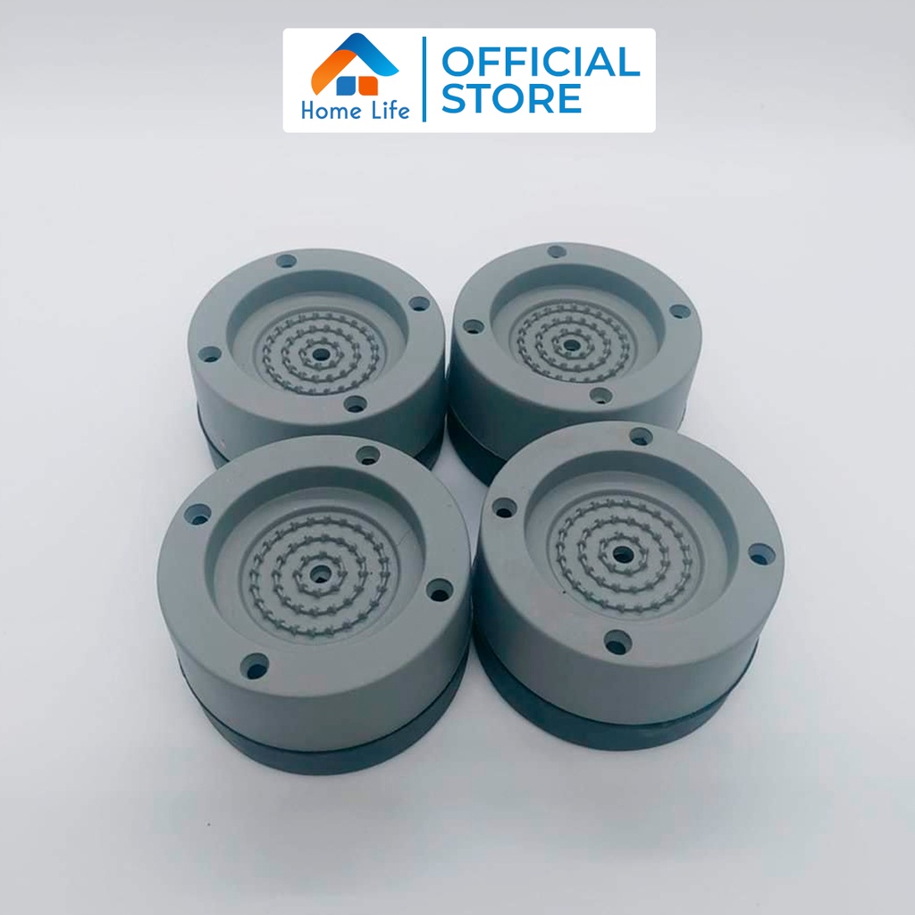 Bộ 4 Miếng Đệm Cao Su Kê Chân Máy Giặt, Tủ Lạnh,Chống Rung, Chống Ồn 1 bộ 4 chiếc