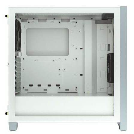 Vỏ case Corsair 4000D TG White (Tặng 2 Fan)