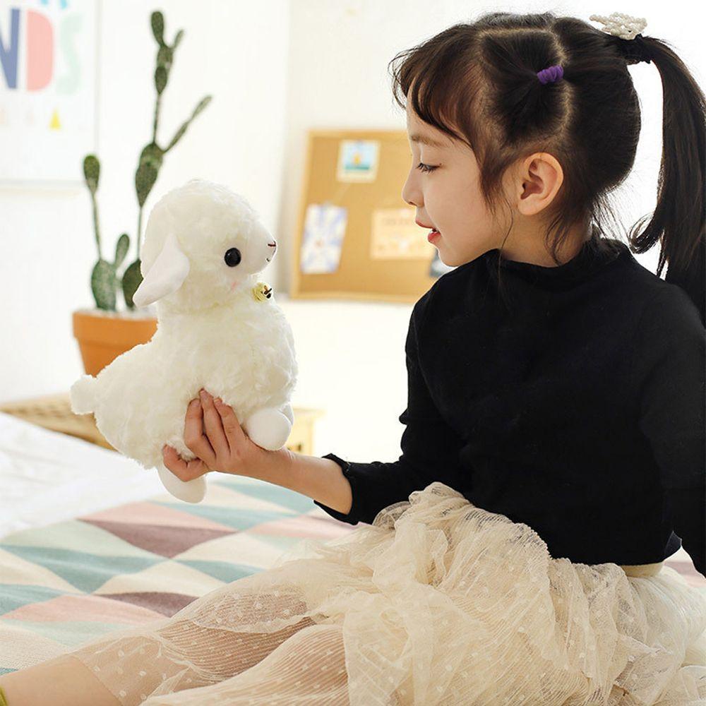 Cừu Trắng Nhồi Bông Mềm Mại Trang Trí Nhà Cửa