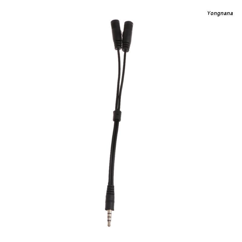 Cáp chia âm thanh chữ Y từ 1 đầu cắm sang 2 ổ cắm 3.5mm