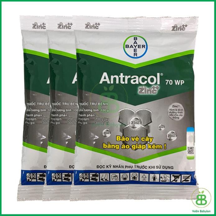 (NEW) Antracol 70wp gói 100g - Thuốc Trừ Bệnh Tạo Áo Giáp Kẽm Bảo Vệ Cây