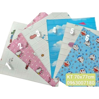 Xốp dán tường hoạt hình 3D khổ lớn 70x77cm