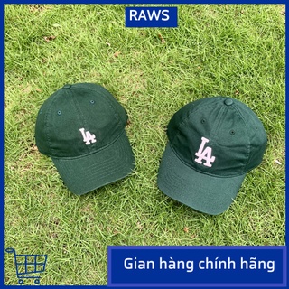 Mũ lưỡi trai MLB logo LA xanh lá xuất Hàn chính hãng