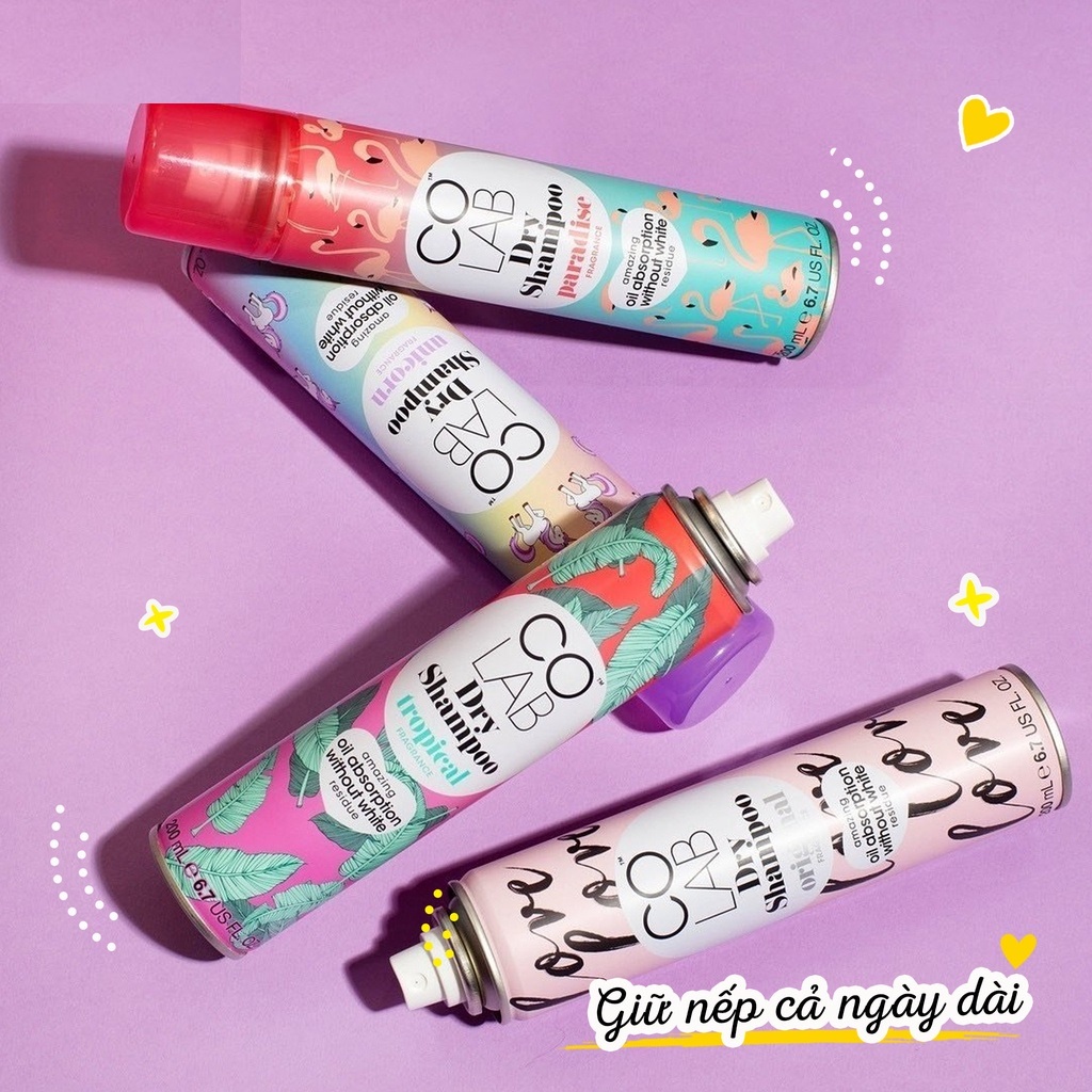 Dầu Gội Khô Colab Dry Shampoo 200ml
