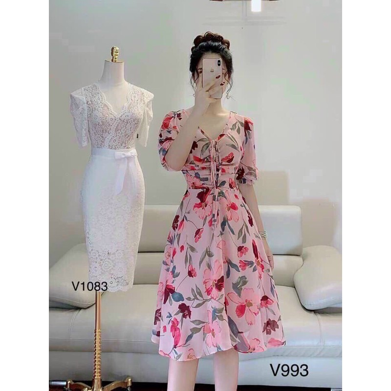 Đầm Voan Hoa Hot trend Chất đẹp và mát | BigBuy360 - bigbuy360.vn