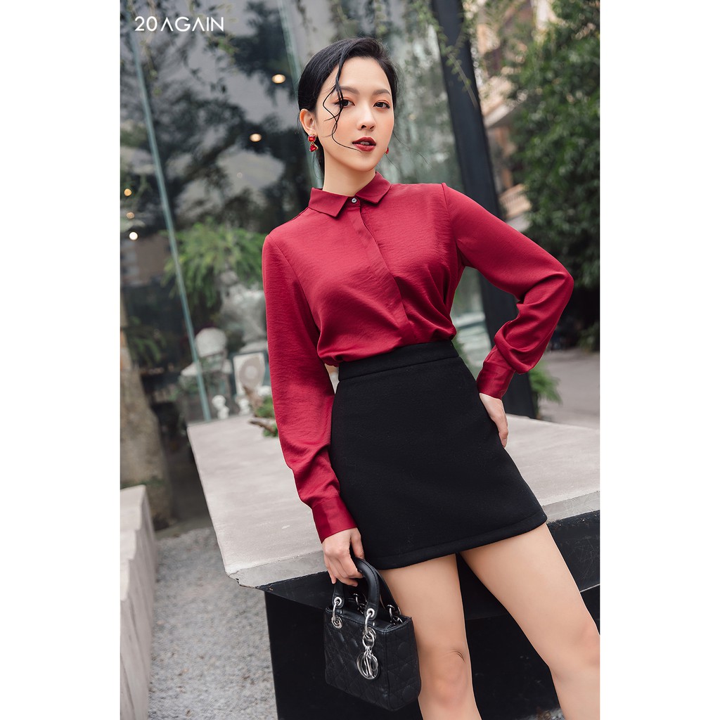 Chân Váy Dáng A Basic 20AGAIN, hàng thiết kế đủ size, đủ màu JAA1552 | BigBuy360 - bigbuy360.vn