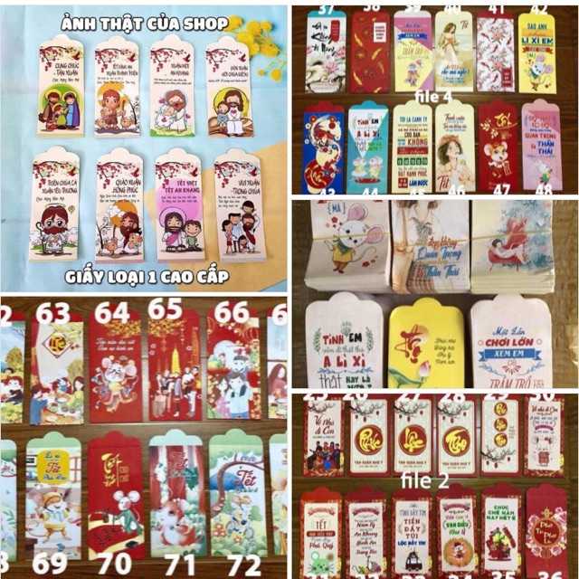 Bao lì xì Tết (Combo 100 bao lì xì xịn sò)