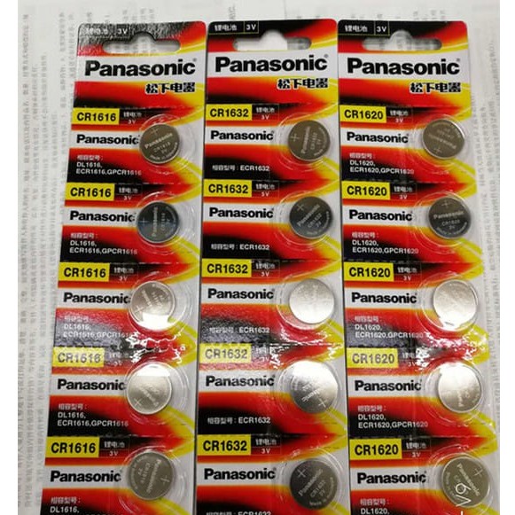 1 viên pin Panasonic CR1632 CR1620 CR1616 CR1220 Chính hãng