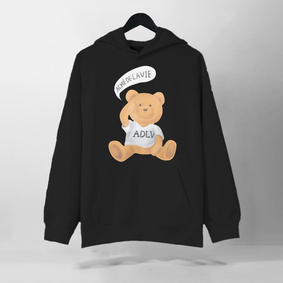 Áo Nỉ HOODIE ADLV Speech Balloon Teddy Bear, Form RỘNG chuẩn Xu Hướng, nỉ bông Cao Cấp Unisex Nam Nữ, KKIM Style