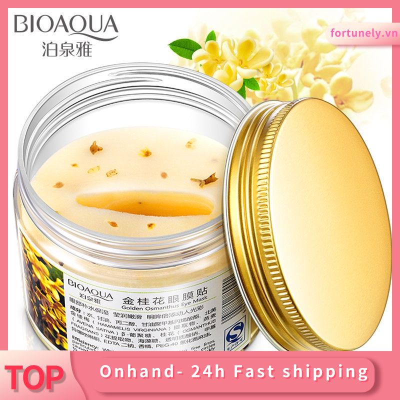 Hot Sale 80pcs Smoothing Tendering Gold Osmanthus Eye Mask Dark Circles Remover Moisturizing Eye Skin care Mask Firming skin Mask fortunely.vn