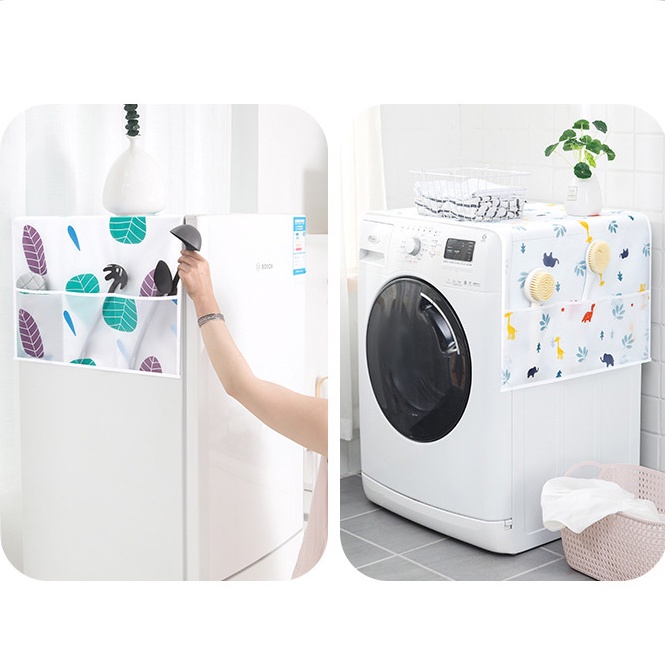SUPO DEPOT - Túi đựng đồ  treo tủ lạnh chống thấm nước chống bụi họa tiết hoạt hình